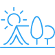 campsites & rv resorts icon blue