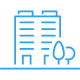 condo hotels icon blue