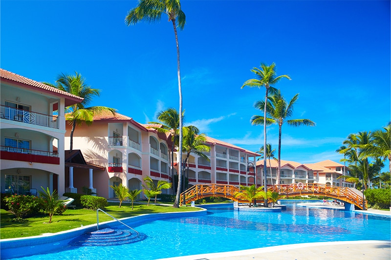 exterior hotel and resort with pool