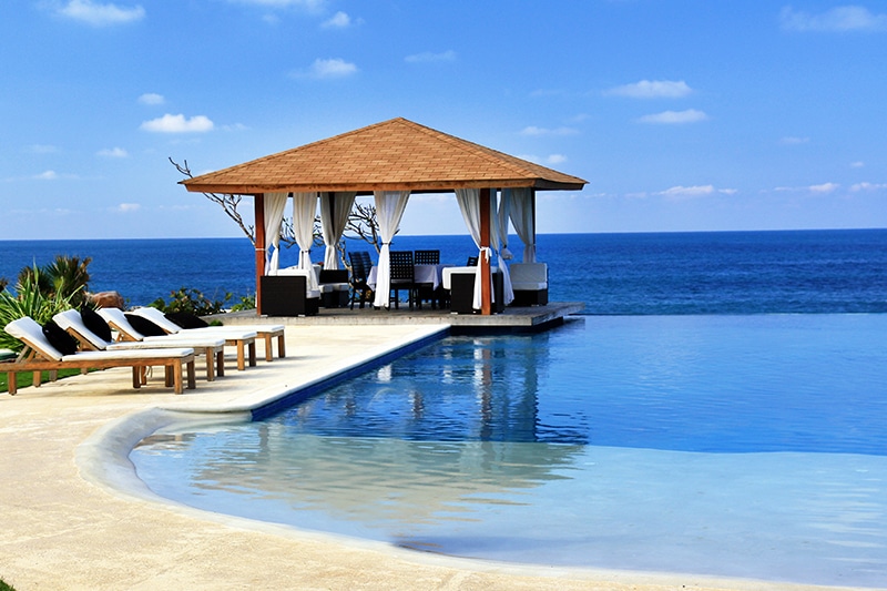 cabana on the ocean