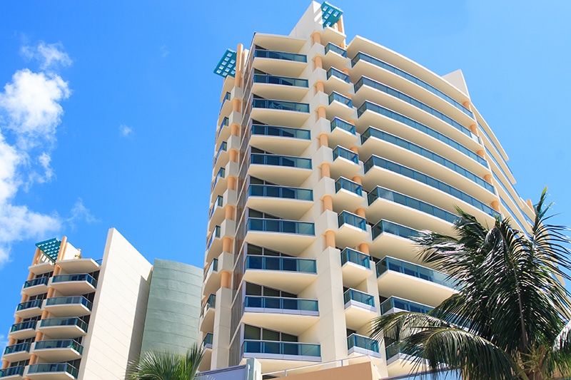 condo from an upward angle