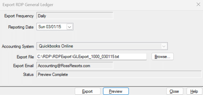 exporting to qb